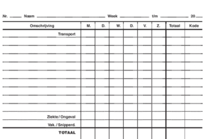 Urenkaart 7561 – Microform